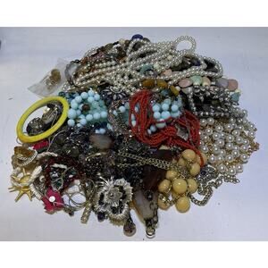 Premium Vintage Jewelry Grab Bag Lot for Craft Repurpose-Resale Untested 8 lb